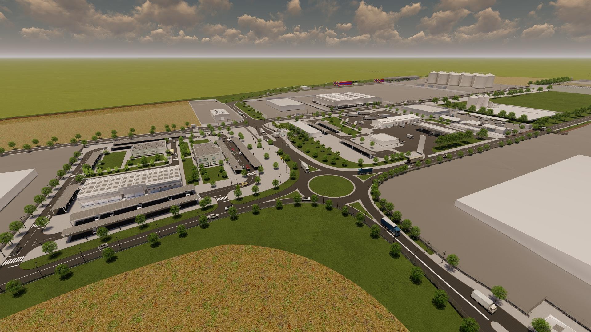 "Imagem: ARCCLA - Projecção da futura Plataforma Logística da Caála"